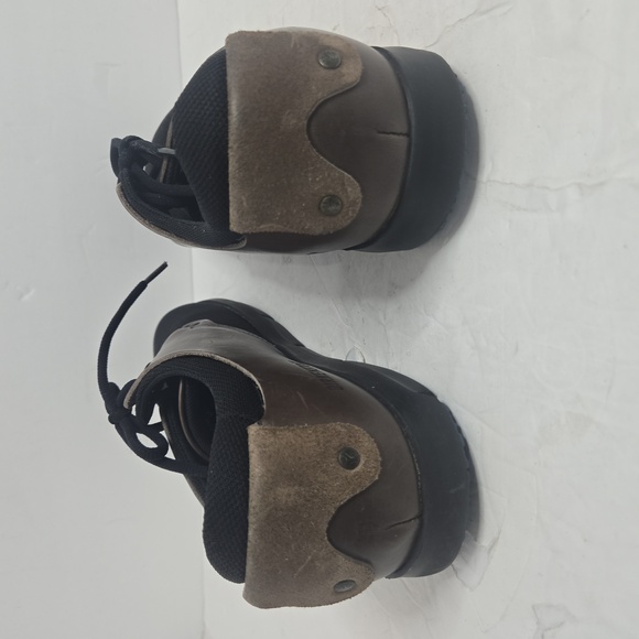 Birkenstock Minot Unisex Brown Leather and Fabric /Textile Black Shoes - Picture 3 of 14